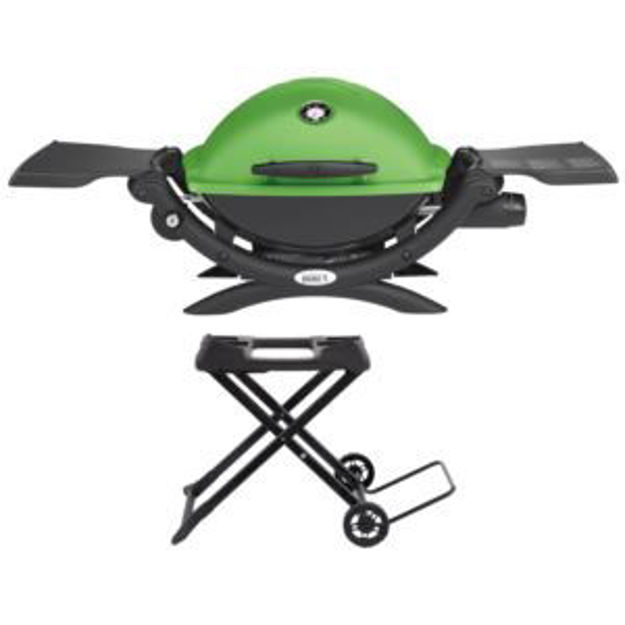 Picture of KIT Q1200 Gas Grill & Portable Cart - Green