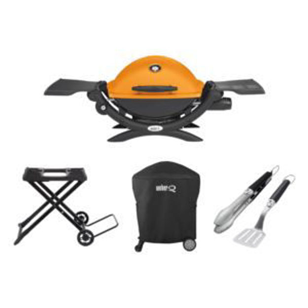 Picture of KIT Q1200 Gas Grill +2pc Tools/Cart/Cover-Orange