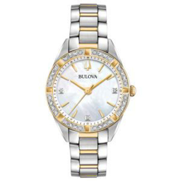 Picture of Ladies Sutton Silver & Gold-Tone Diamond SS Watch Mother-of-pearl