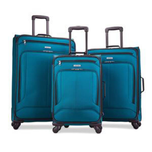 Picture of POP Max 3pc Softside Spinner Set Teal