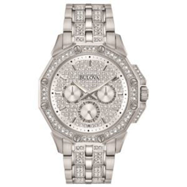 Picture of Mens Octava Silver Swarovski Crystal Watch