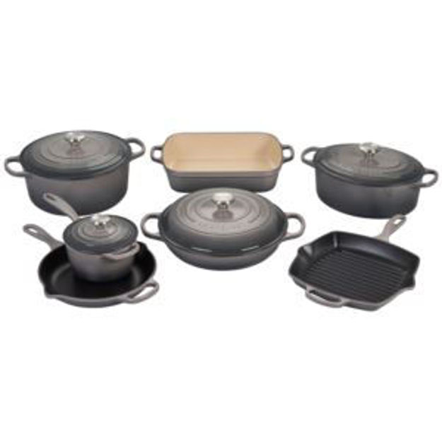 Picture of 11pc Signature Cast Iron Ultimate Cookware Set Oyster