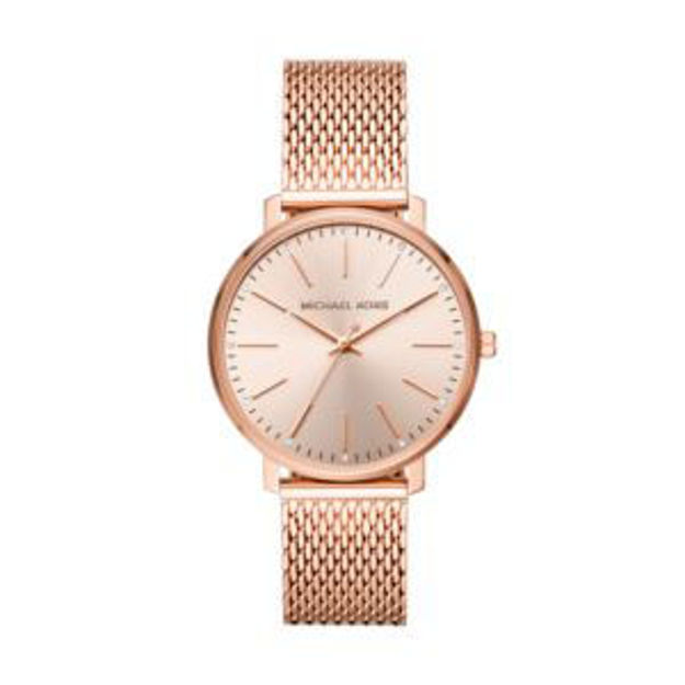 Picture of Ladies Pyper Rose Gold-Tone Mesh Crystal Watch Rose Gold Dial