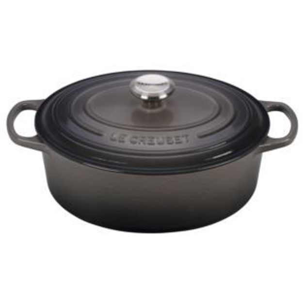 Picture of 5qt Signature Cast Iron Oval Dutch Oven Oyster