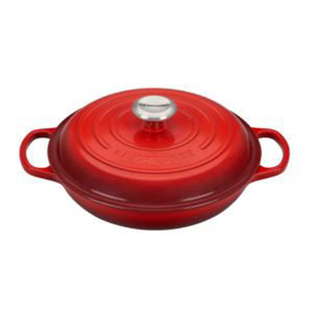 Picture of 2.25qt Signature Cast Iron Braiser Cerise