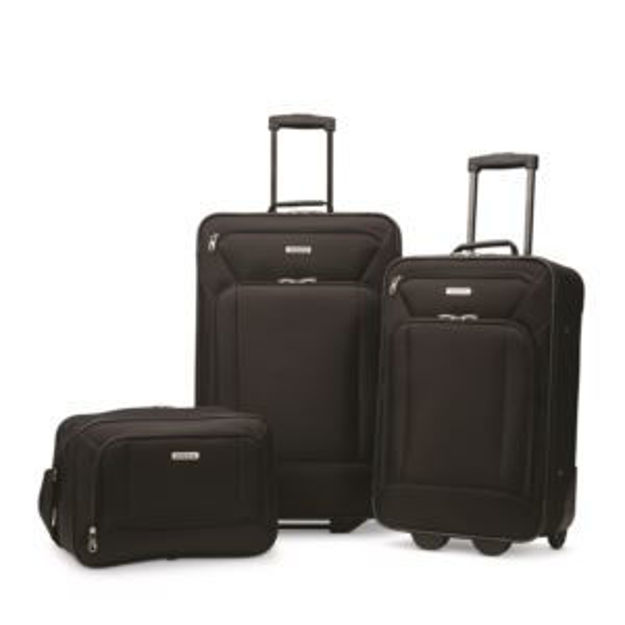 Picture of 3pc Fieldbrook XLT Nested Luggage Set Black