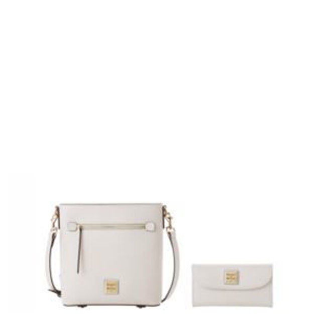 Picture of Saffiano Zip Crossbody and Continental Clutch Set