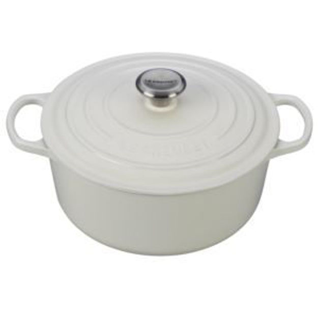 Picture of 5.5qt Signature Cast Iron Round Dutch Oven White