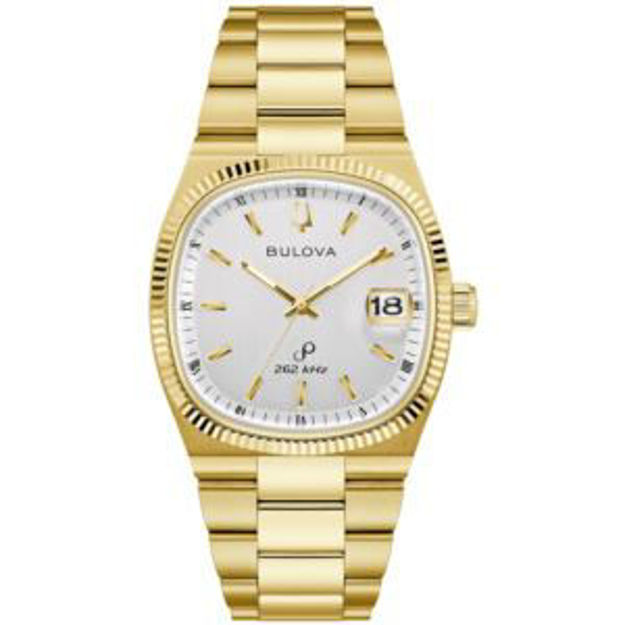 Picture of Men's Super Seville Gold-Tone Stainless Steel Watch Silver Dial