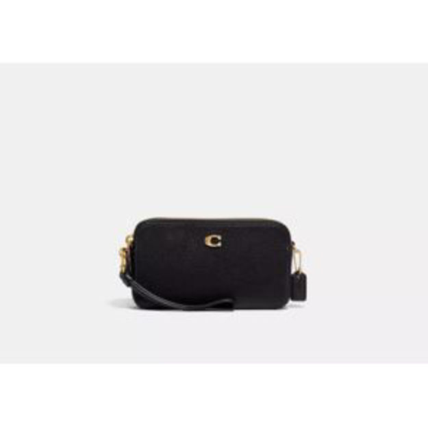 Picture of Kira Pebbled Crossbody Bag - Black