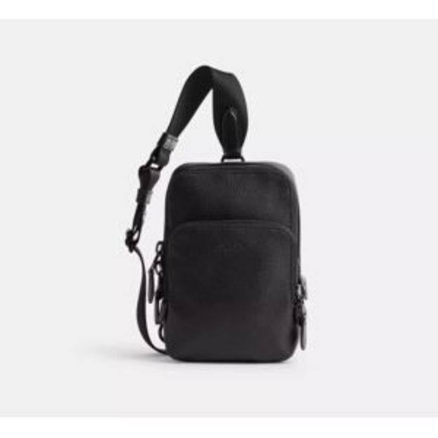 Picture of Gotham Leather Sling Pack 13 - Black