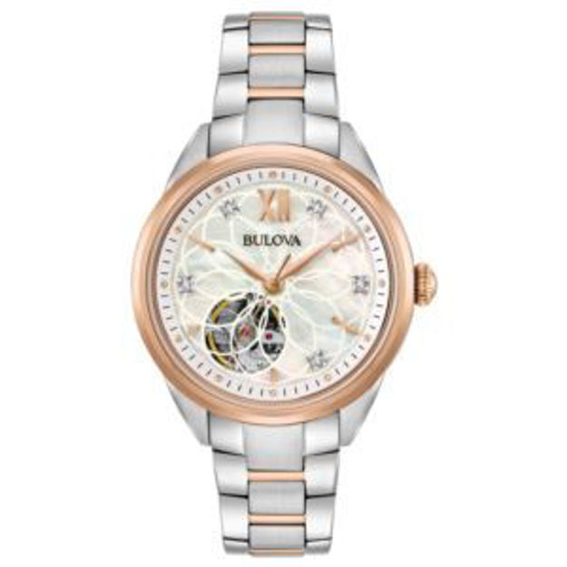 Picture of Ladies' Sutton Automatic Two-Tone Stainless Steel Watch Mother-of-Pearl Dial