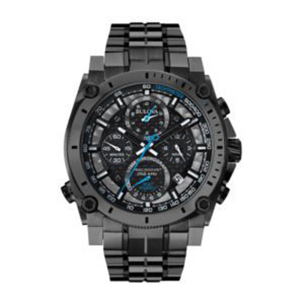 Picture of Mens Precisionist Black Stainless Steel Watch Black Dial