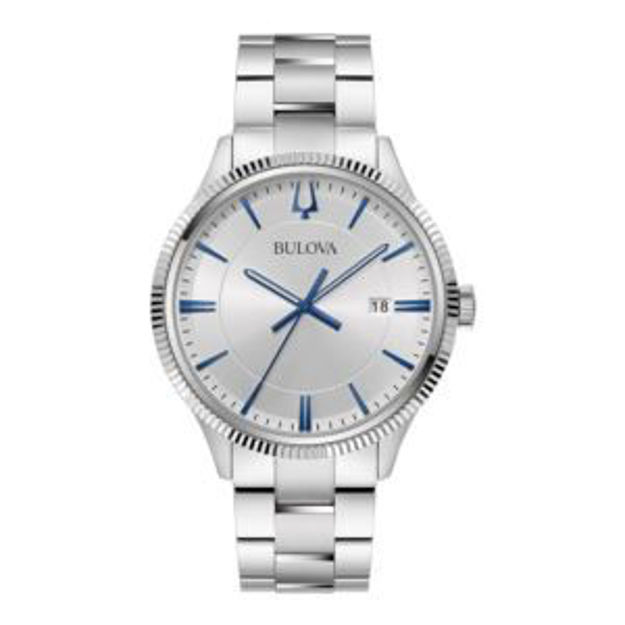 Picture of Men's Classic Collection Silver-Tone Stainless Steel Bracelet Watch Silver Dial