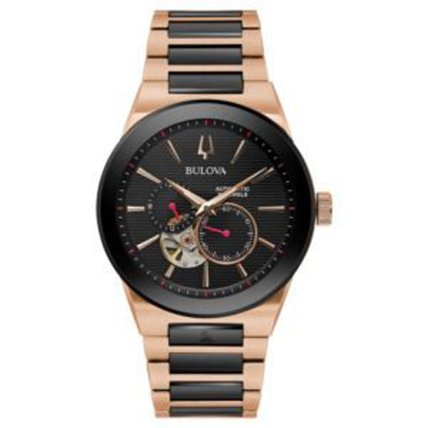 Picture of Men's Latin GRAMMY Automatic Black & Rose Gold SS Watch Black Dial