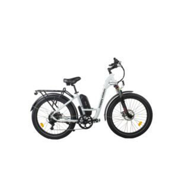 Picture of Happy Camper Step-Thru Electric Cruiser Bike - White