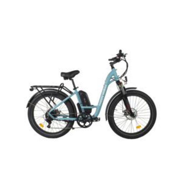 Picture of Happy Camper Step-Thru Electric Cruiser Bike - Blue