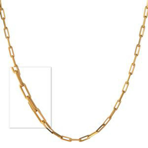 Picture of Classic Paperclip Link Chain Necklace Gold