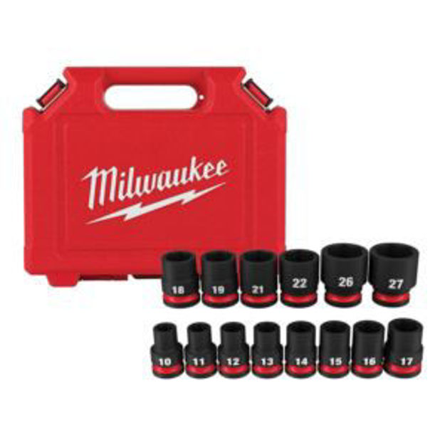 Picture of 14pc SHOCKWAVE Impact Duty 1/2" Drive Metric Standard 6 Point Socket Set