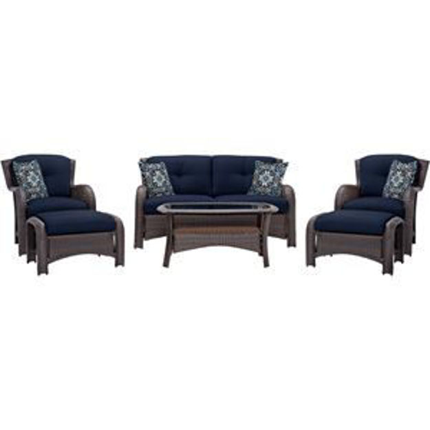 Picture of Strathmere 6-Piece Lounge Set in Navy Blue