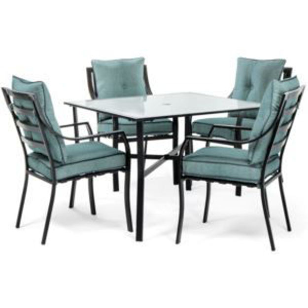 Picture of Lavallette 5-Piece Dining Set in Ocean Blue