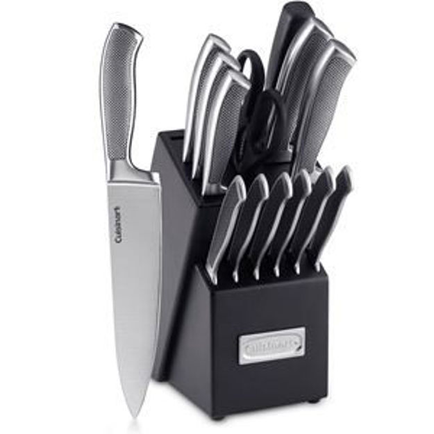 Picture of Graphix Collection 15 Pc. Stainless Steel Cutlery Block Set