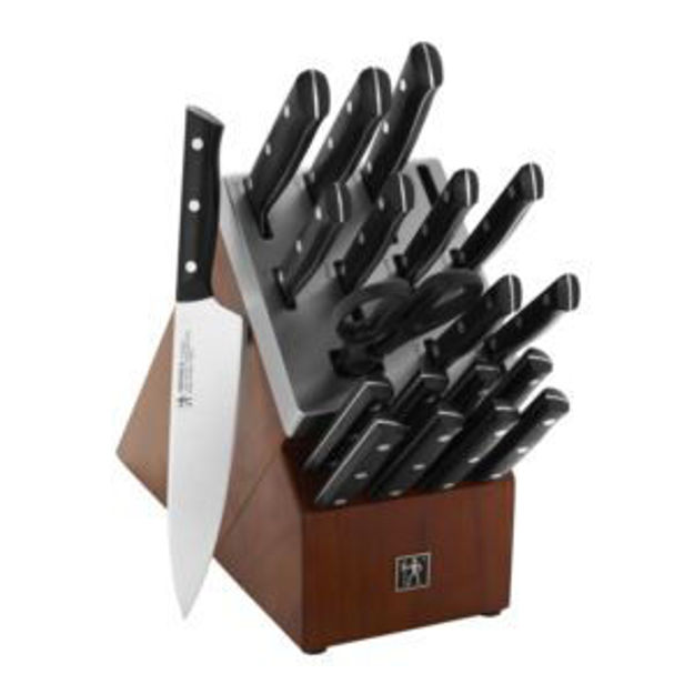 Picture of Dynamic 20pc Self-Sharpening Knife Block Set Black Matte