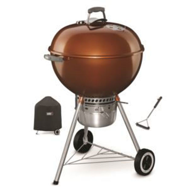 Picture of KIT 22'' Orig Kettle Prem w/Cover + Brush - Copper