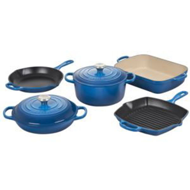 Picture of 7pc Signature Cast Iron Cookware Set Marseille