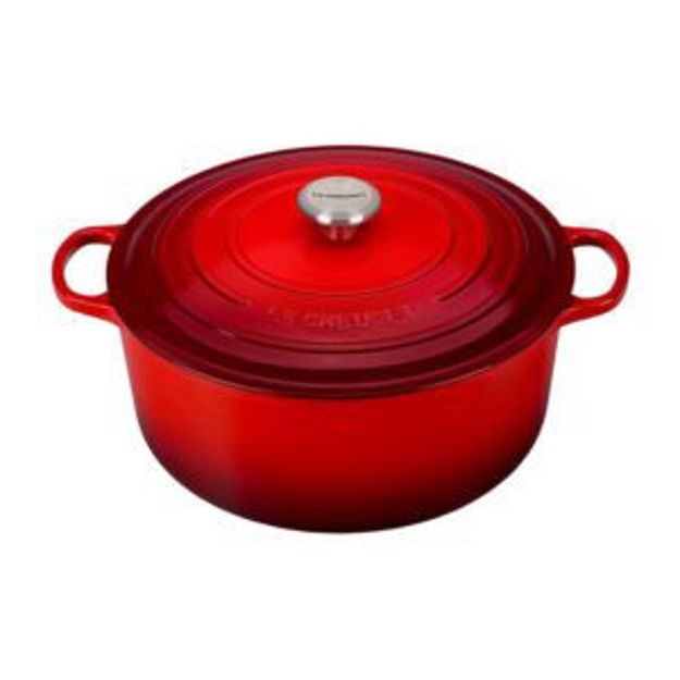 Picture of 13.25qt Signature Cast Iron Round Dutch Oven Cerise