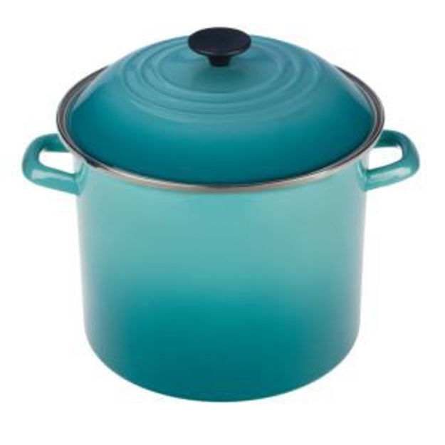 Picture of 8qt Enamel on Steel Covered Stockpot Caribbean