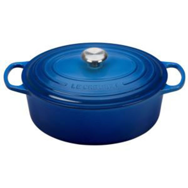 Picture of 6.75qt Signature Cast Iron Oval Dutch Oven Marseille