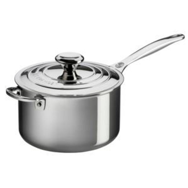 Picture of 4qt Stainless Steel Saucepan w/ Lid and Helper Handle