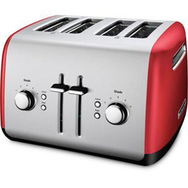 Picture of 4-Slice Toaster with Illuminated Buttons in Empire Red