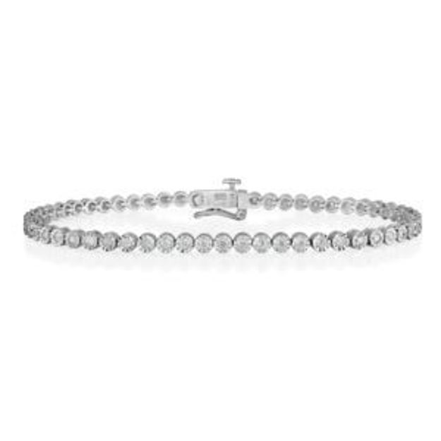 Picture of Round 1.00twt Diamond & White Gold Bracelet