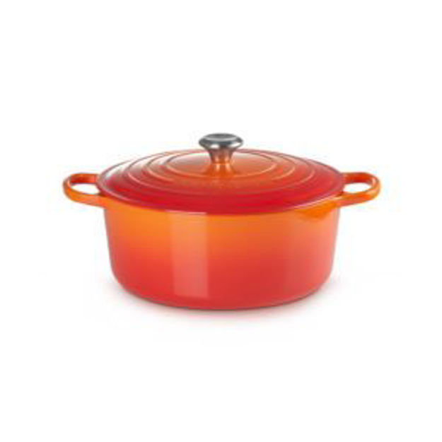 Picture of 9qt Signature Cast Iron Round Dutch Oven Flame