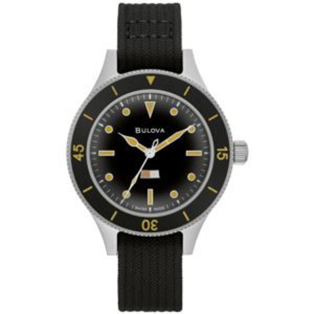 Picture of Men's Archive Series MIL Ships Automatic Black NATO Strap Watch Black Dial