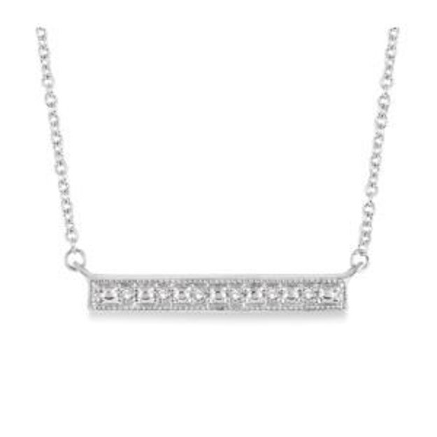 Picture of Diamond Bar Pendant Necklace