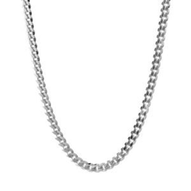 Picture of Curb Chain Necklace Silver