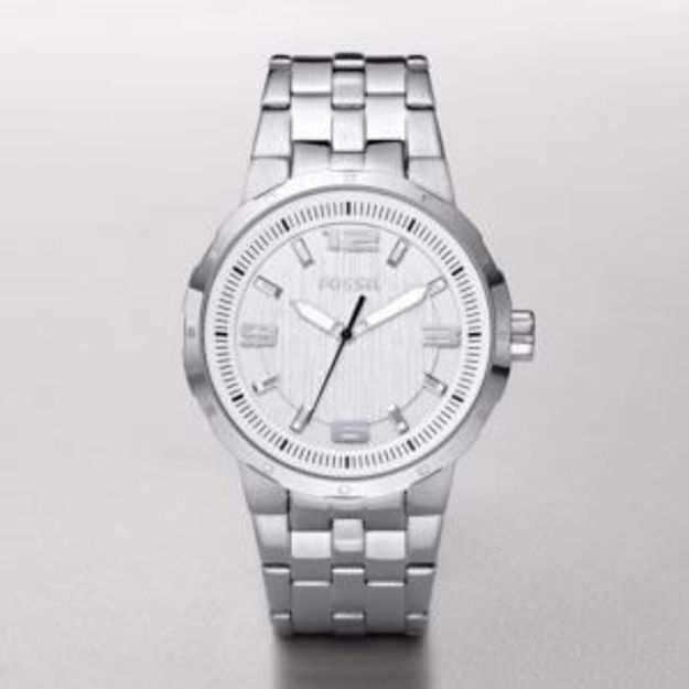 Picture of Men's Sport Silver-Tone Stainless Steel Watch Silver Dial