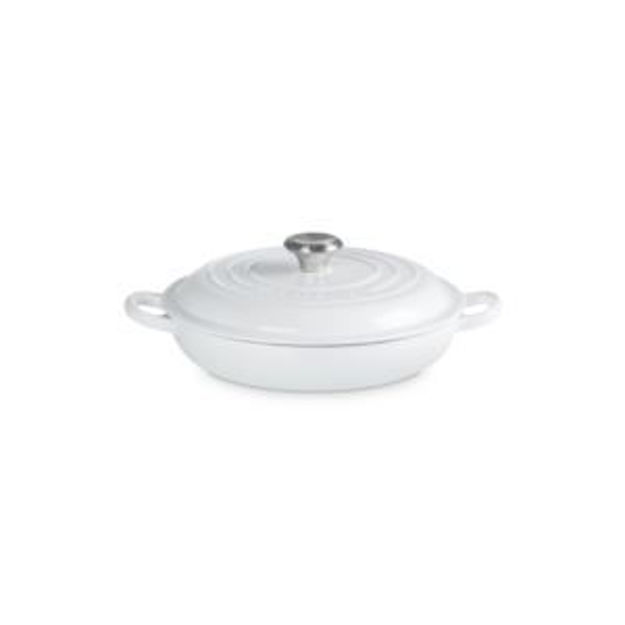 Picture of 1.5qt Signature Cast Iron Braiser White