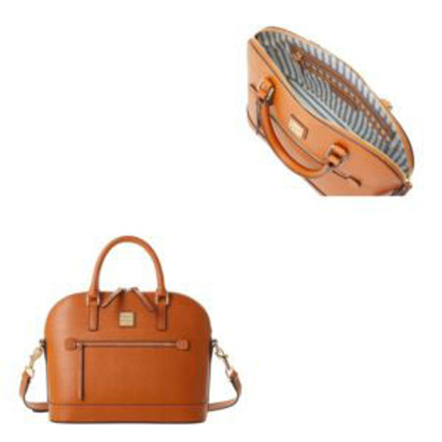 Picture of Saffiano Domed Zip Satchel