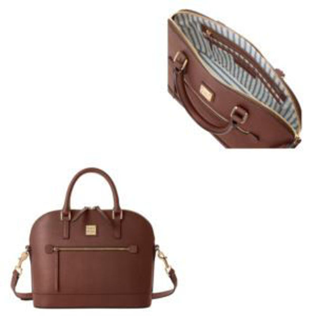 Picture of Saffiano Domed Zip Satchel