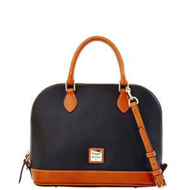 Picture of Pebble Grain Zip Zip Satchel