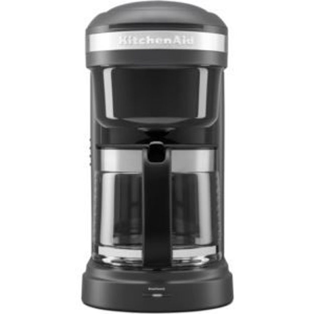 Picture of 12-Cup Drip Coffee Maker with Spiral Showerhead in Matte Charcoal Gray