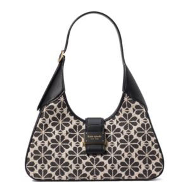 Picture of Spade Flower Jacquard Nouveau Small Shoulder Bag - Sand Multi