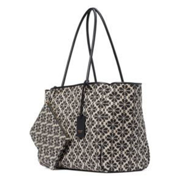 Picture of Spade Flower Jacquard Large Everything Tote - Sand Multi