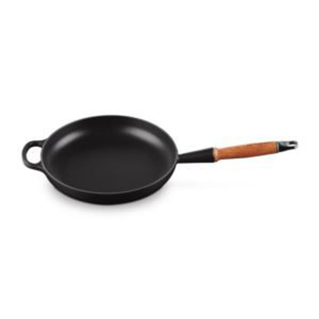 Picture of 10.25" Signature Cast Iron Fry Pan w/ Alpine Wood Handle Licorice