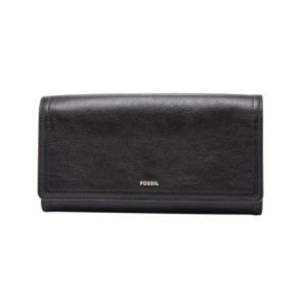 Picture of Ladies Logan RFID Flap Clutch Black