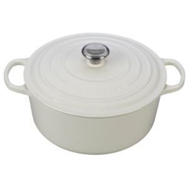 Picture of 7.25qt Signature Cast Iron Round Dutch Oven White